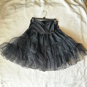 Grace Karin Tulle Petticoat XL | Black Layered Ballet/Gothic